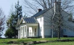 Tipton house at Tipton-Haynes Historic Site in Johnson City, Tennessee