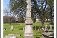 Gravestone monument for John Tipton, Jr. in the Nashville City Cemetery